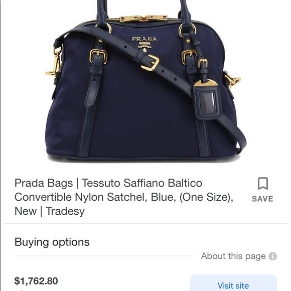 ❤️TRADED❤️Prada Bauletto Tessuto Saffiano 1BB013 - Picture 14 of 17